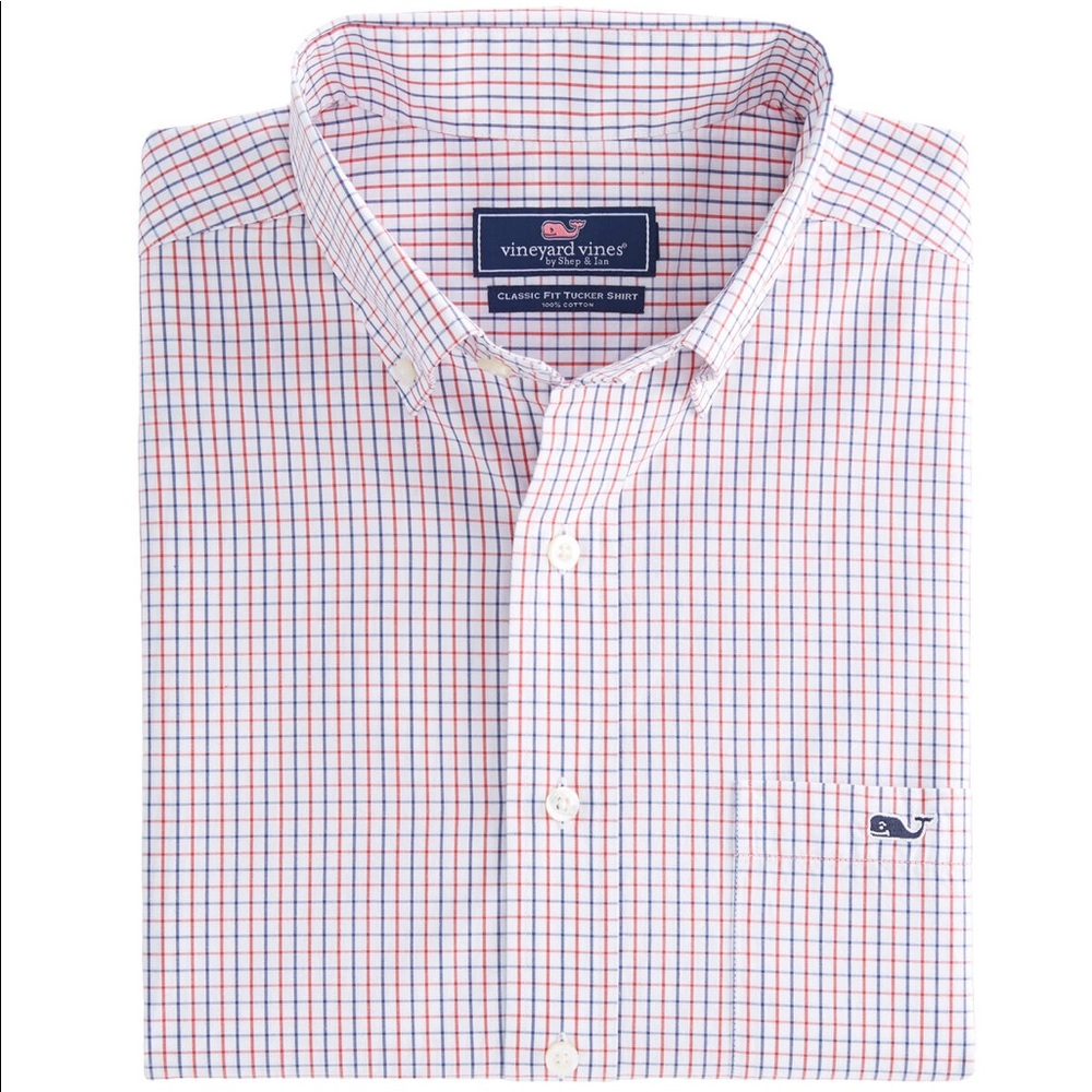 Vineyard Vines Scupper Check Classic Tucker Shirt